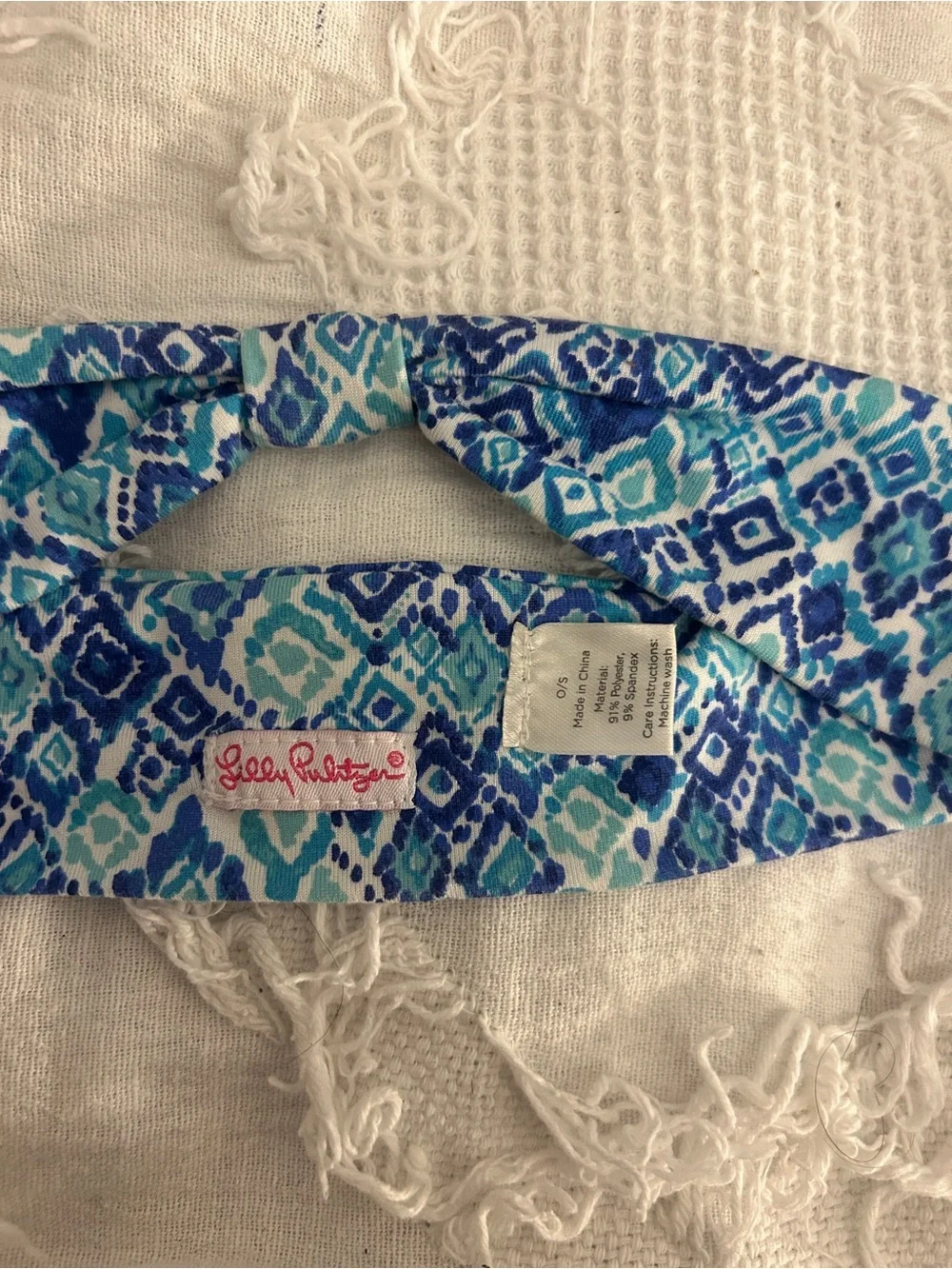 Lilly Pulitzer Blue Patterned Headband